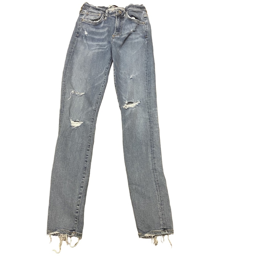 Agolde Distressed Ripped Sophie Skinny Jeans A003 B-843, Size 27